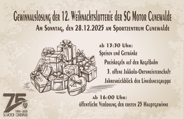 Cunewalder Weihnachtslotterie 2025 - Bild 1
