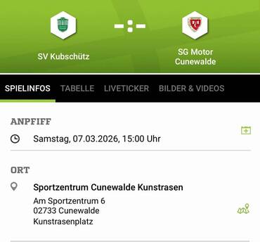 Auswärtsspiel in Cunewalde - Rückrundenstart der 1 Männermannschaft - Bild 1